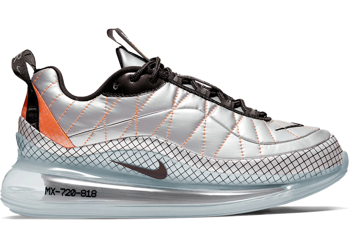 Детские кроссовки Lifestyle Nike Air MX 720-818, Metallic Silver/Black/Total Orange