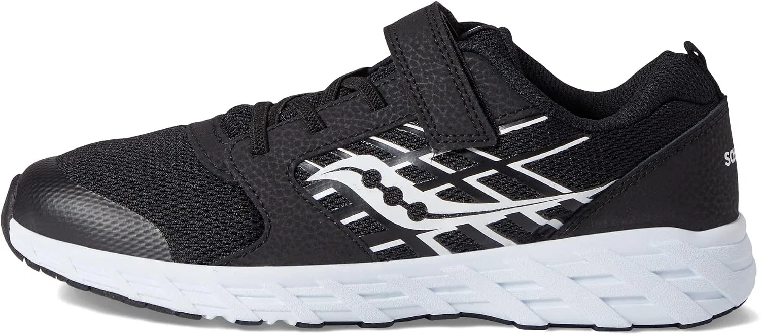 Детские кроссовки для девочек Wind Alternative Closure 2.0 Saucony, Black/White — фото 4