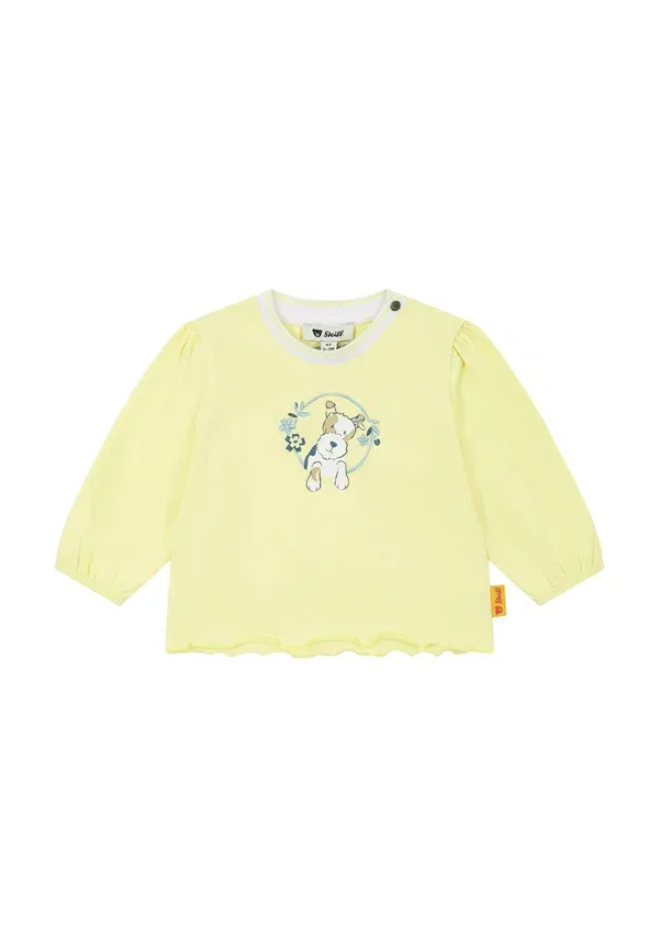 Футболка с длинным рукавом с вышивкой Summer breeze Steiff, Yellow Pear, желтый