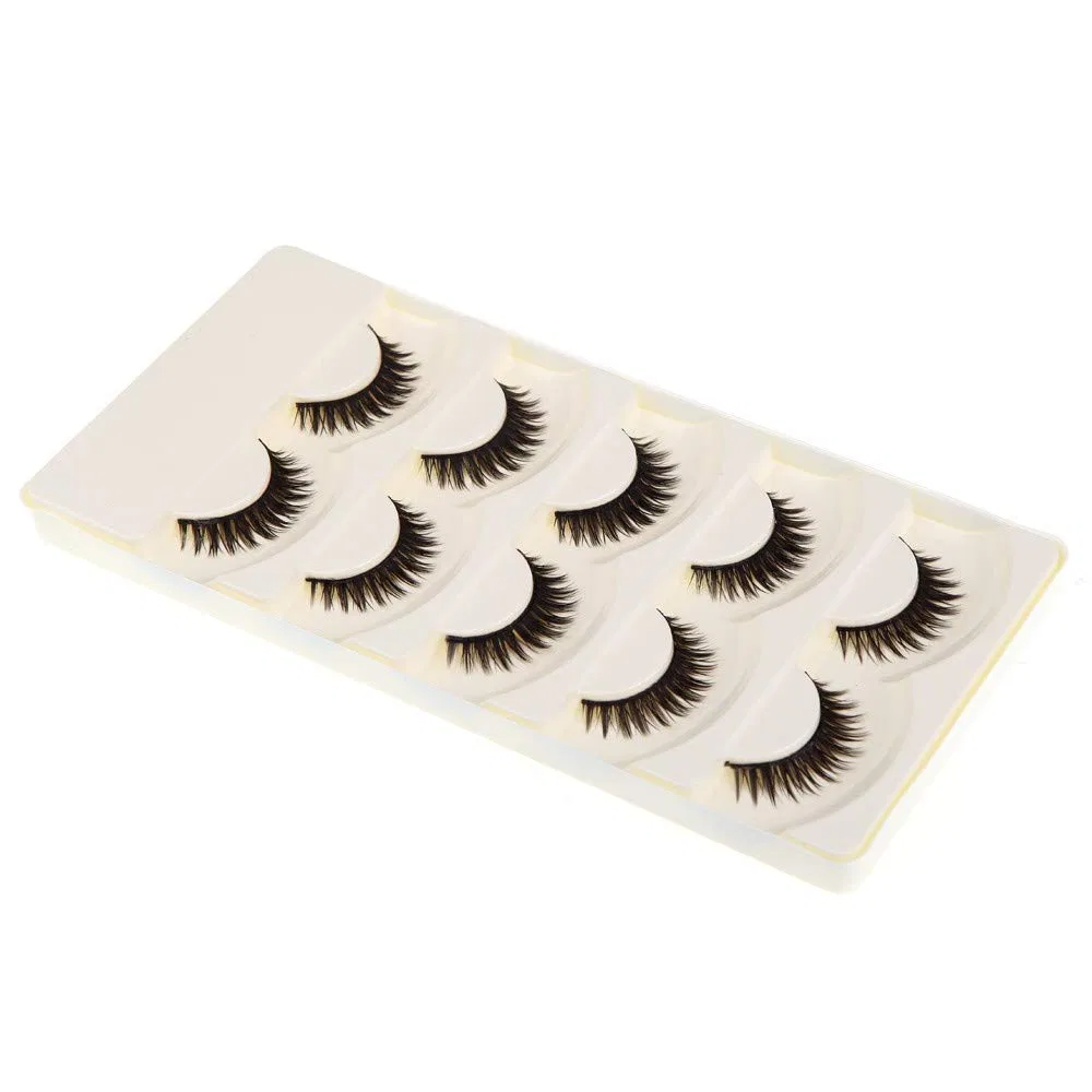 5 пар ресниц ручной работы, объемные, длинные, Generic — фото 2