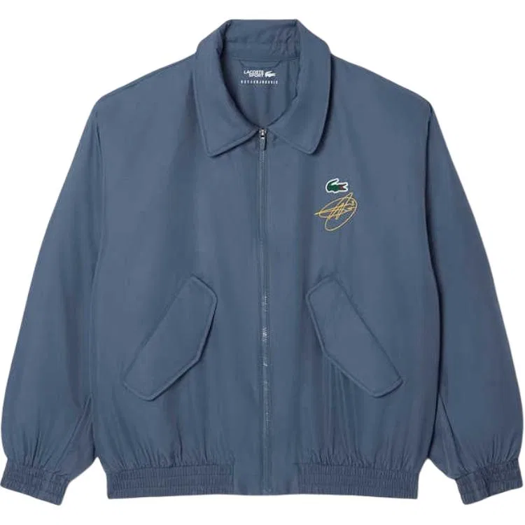 Мужское пуховик с отложным воротником LACOSTE, Dark Gray Blue