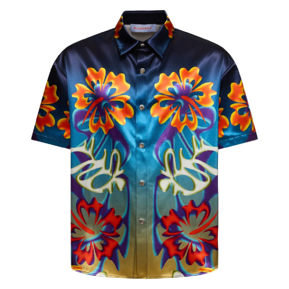 

Рубашка Bluemarble Studded Hibiscus Short-Sleeve, мультиколор