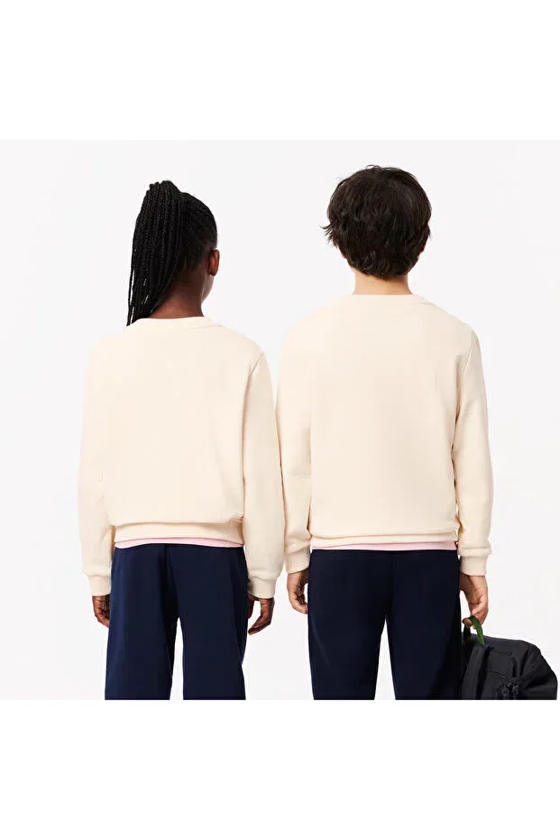 Детская толстовка с принтом Lacoste, Beige — фото 3