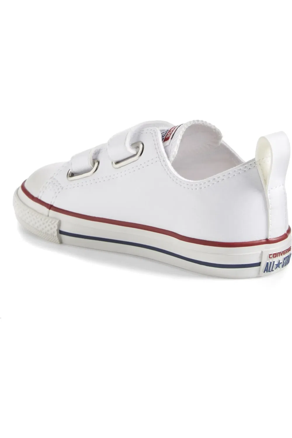 Кроссовки детские на липучках Chuck Taylor All Star 2V Ox Converse, белый — фото 2
