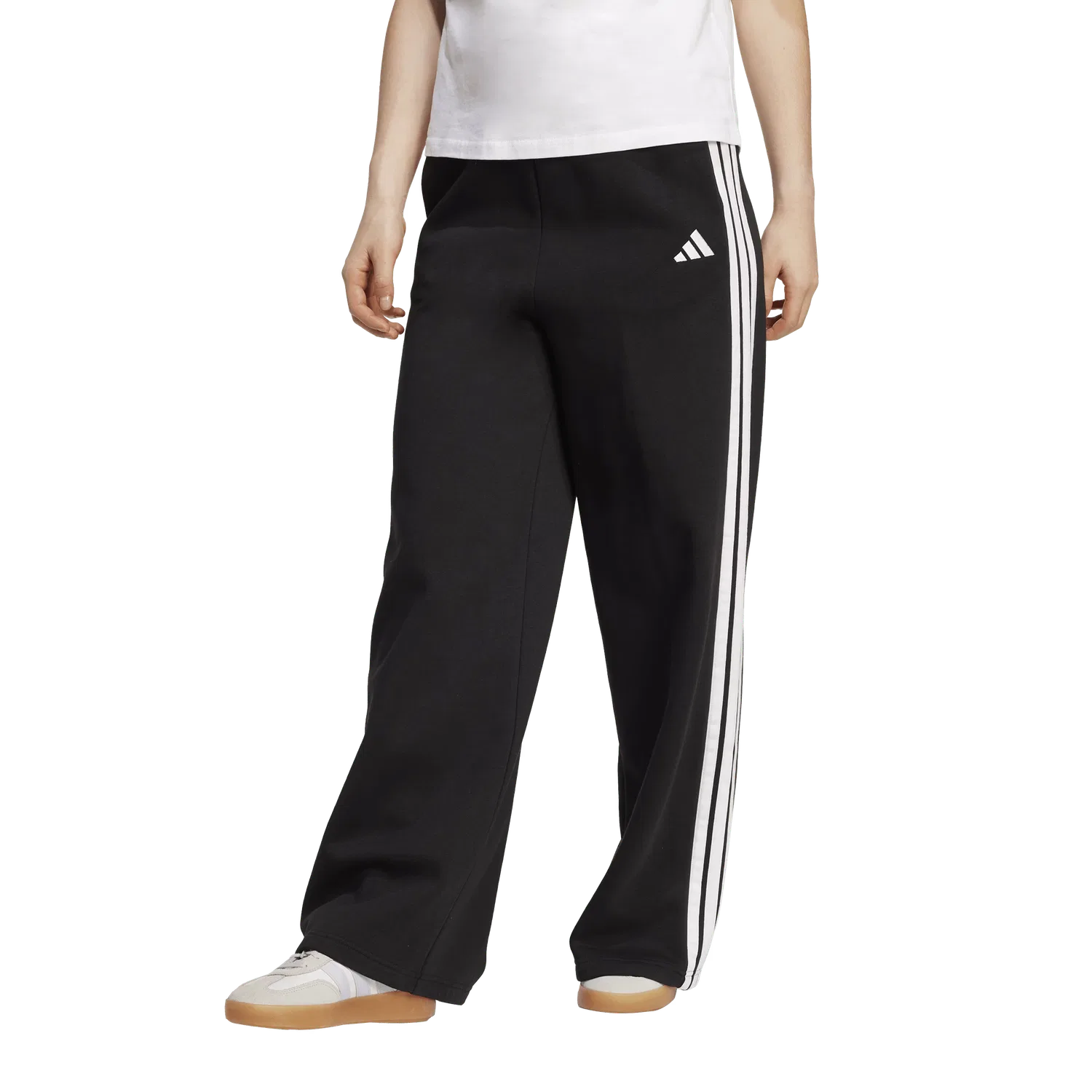 Женские спортивные широкие брюки Adidas, черный — фото 2