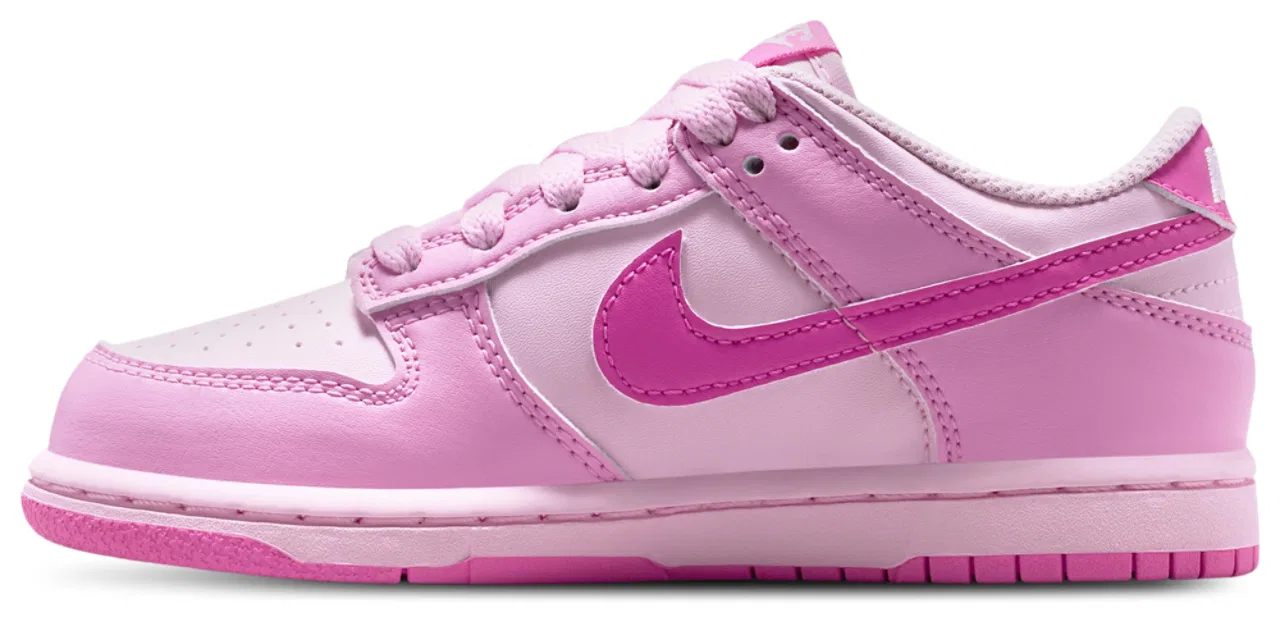 Кроссовки для девочек Dunk Low N Nike, цвет Playful Pink/Pink Rise/Pink Foam — фото 2