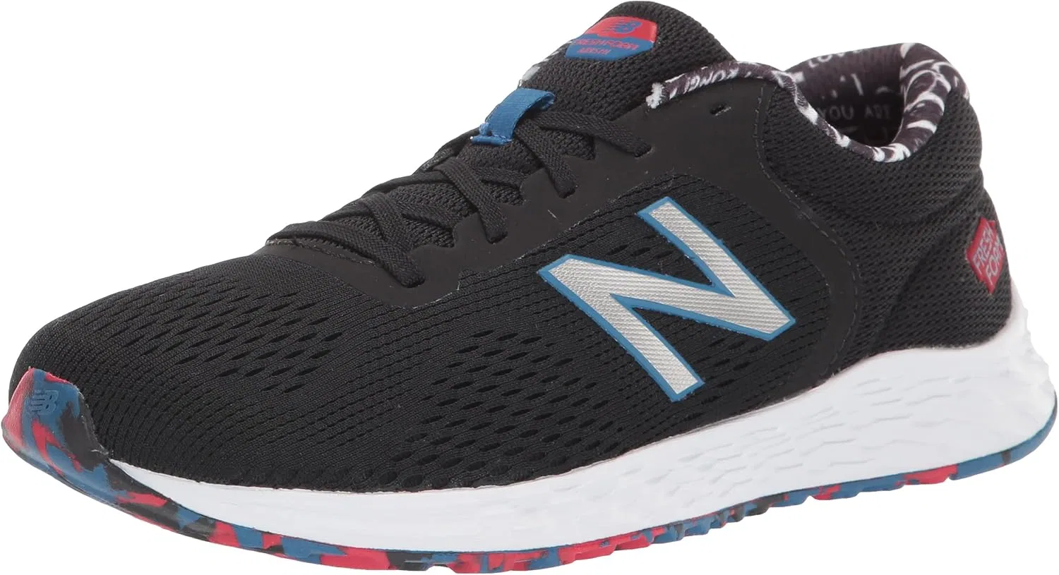 Детские кроссовки для девочек Fresh Foam Arishi V2 New Balance, Black/Oxygen Blue/Team Red