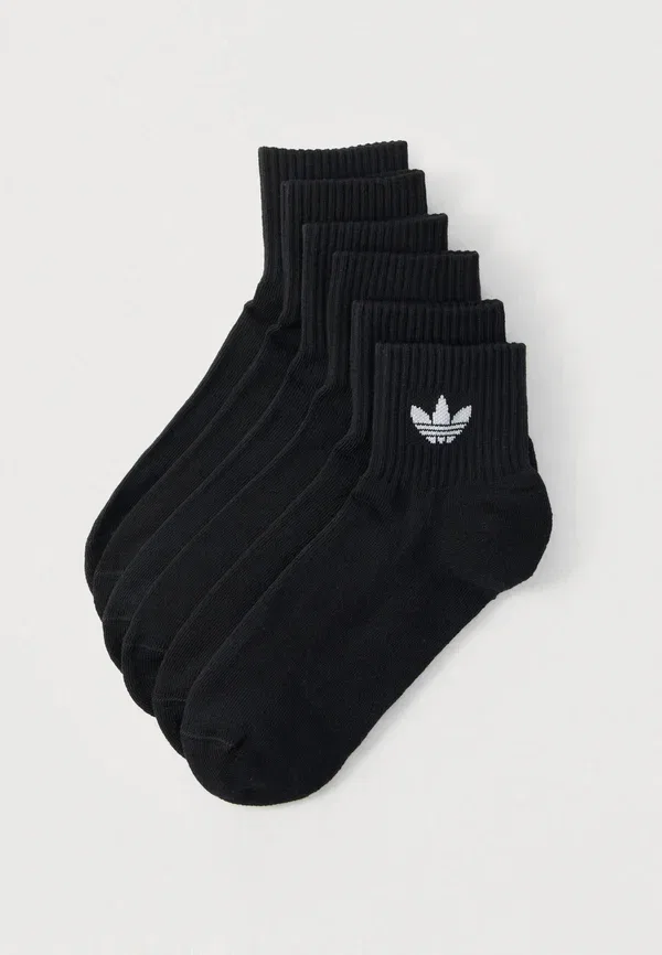 Носки средней длины, комплект из 6 пар, унисекс Adidas Originals, черный