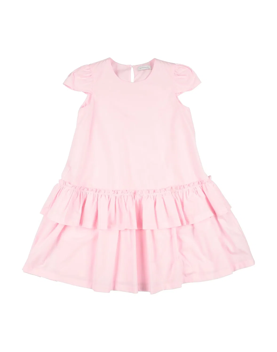 Детское платье для девочек с коротким рукавом Poplin T Monnalisa, розовый