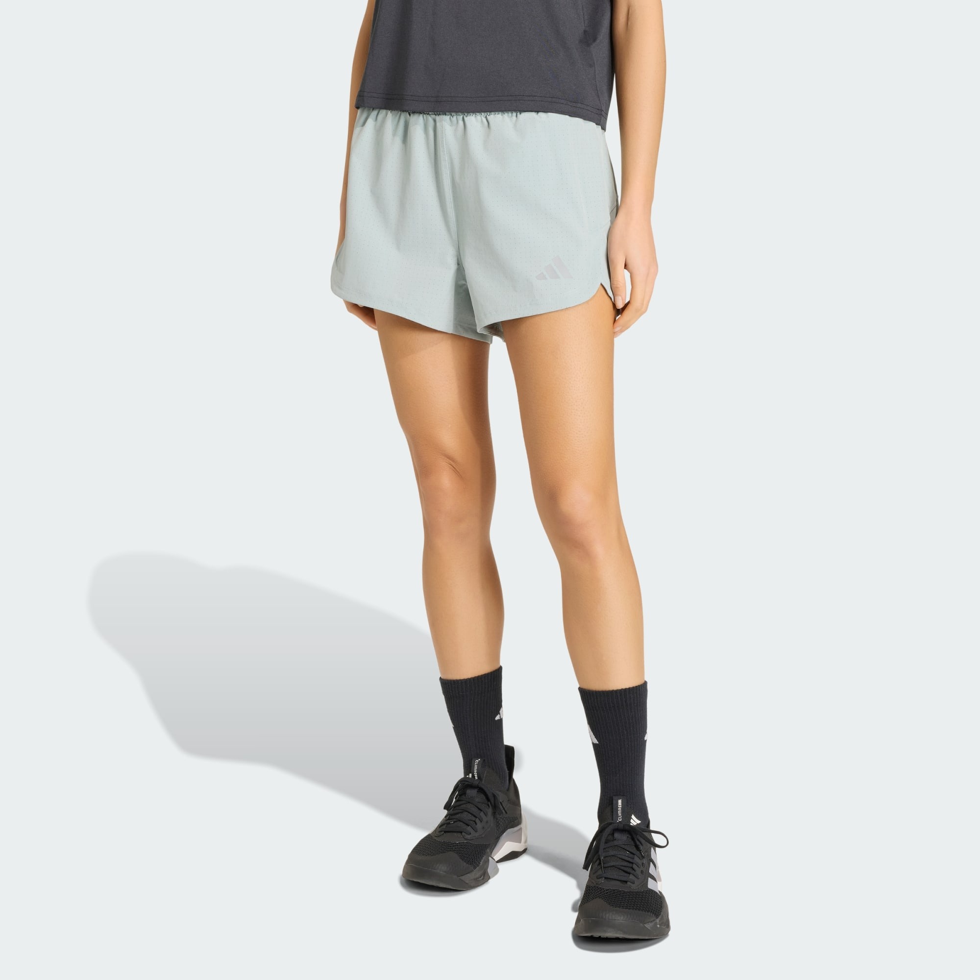 Шорты Adidas Racer Pacer Woven, серый — фото 2