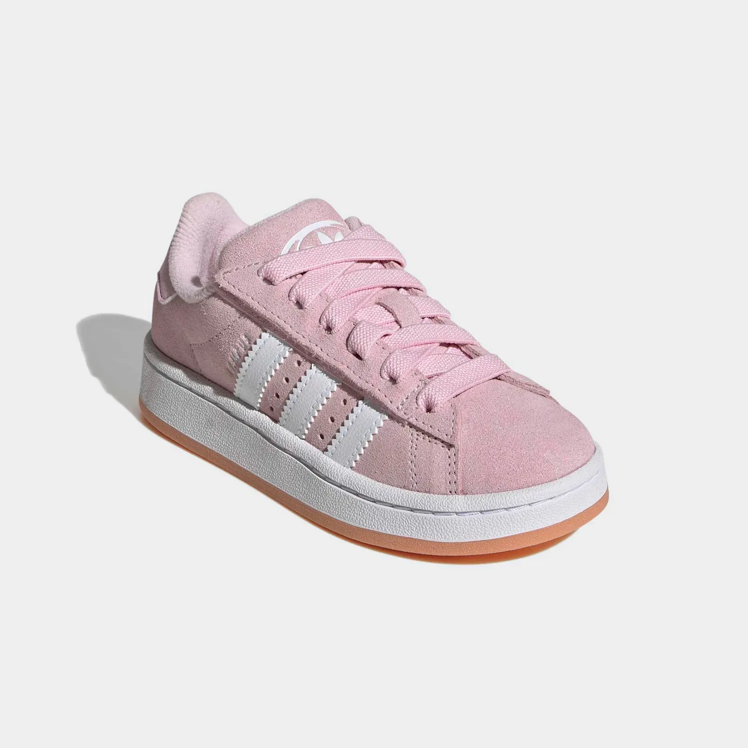 Детские кроссовки с эластичной шнуровкой Adidas Originals, Clear Pink/White/Gum