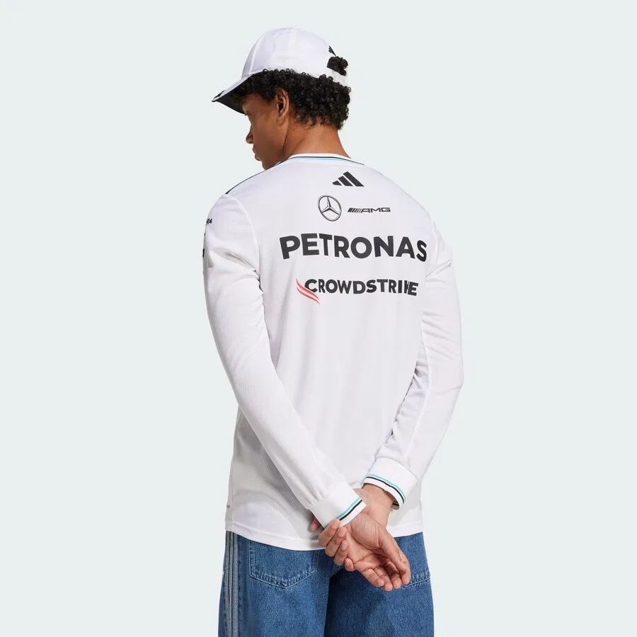 Спортивная футболка ADIDAS PERFORMANCE Performance Shirt 'Mercedes AMG Petronas Formula One Team' белого цвета — фото 3