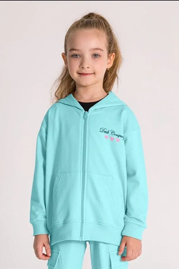 Детский кардиган для девочек с принтом Happy Colors Hausekids, Turquoise