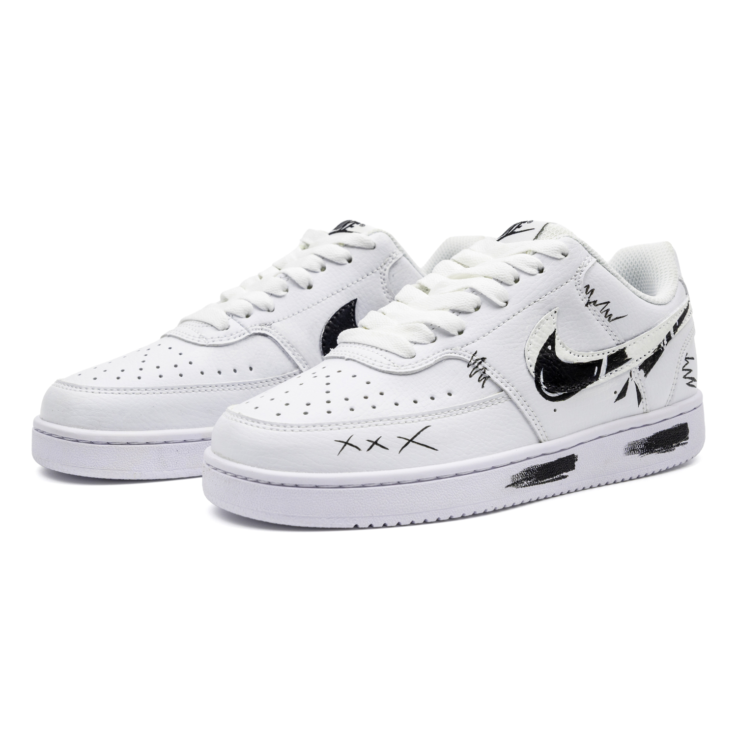 Nike Кроссовки Court Vision 1 Unisex Low top Black — фото 4