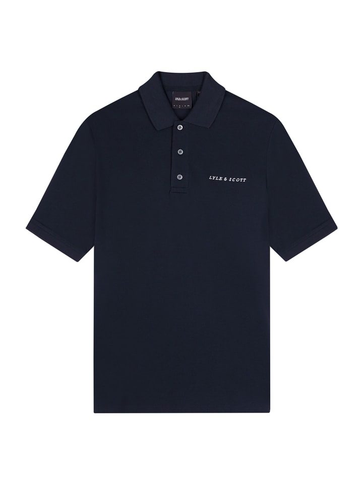 

Футболка поло Lyle & Scott, темно-синий