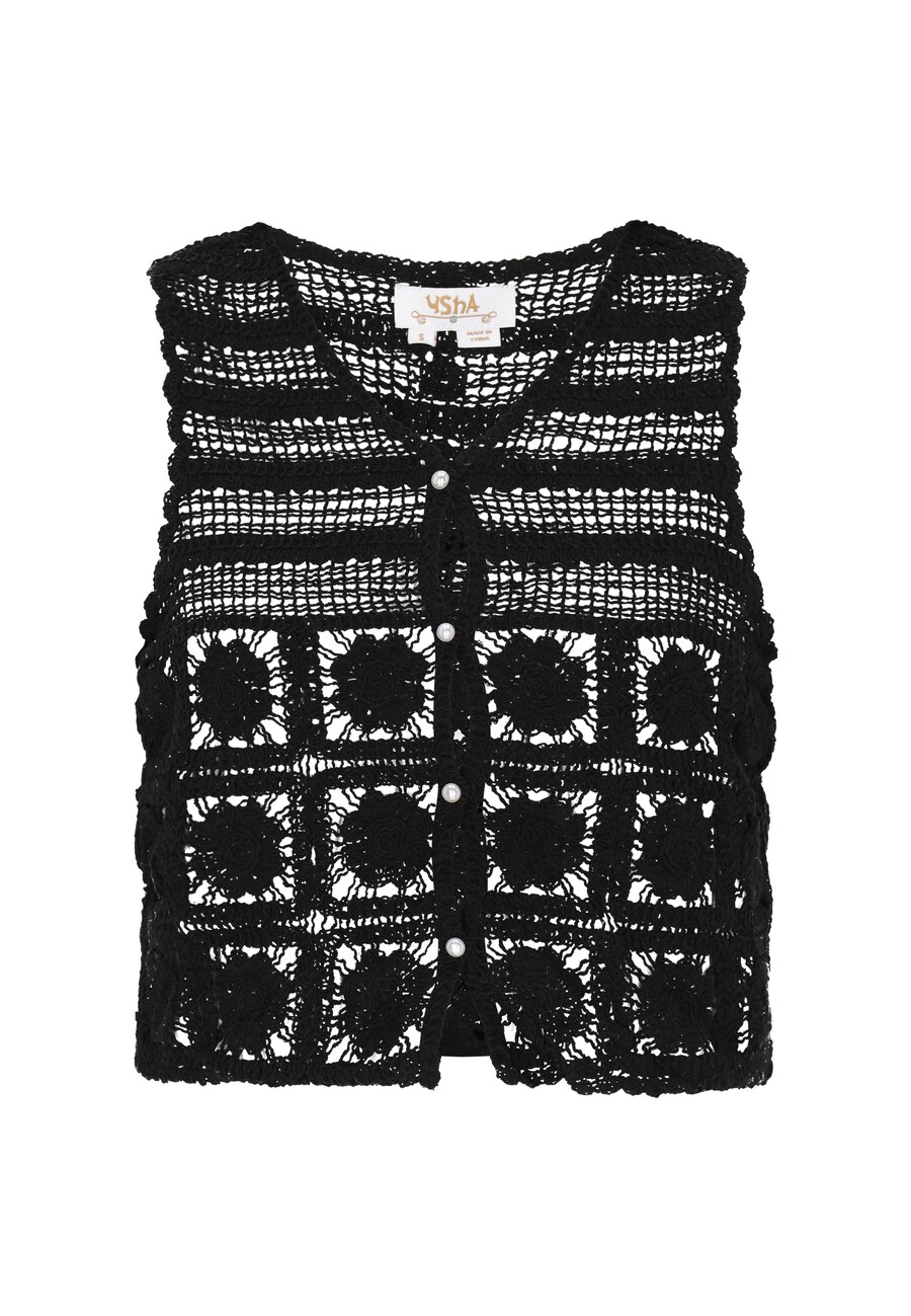 

Вязаный жилет usha FESTIVAL Fashion Look, черный