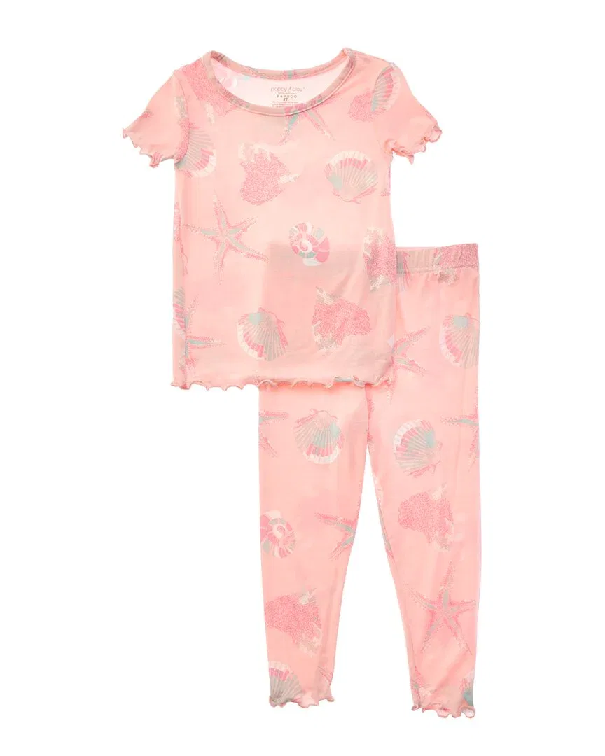 Пижамный комплект Poppy & Clay Zen из бамбука, 2 предмета, розовый