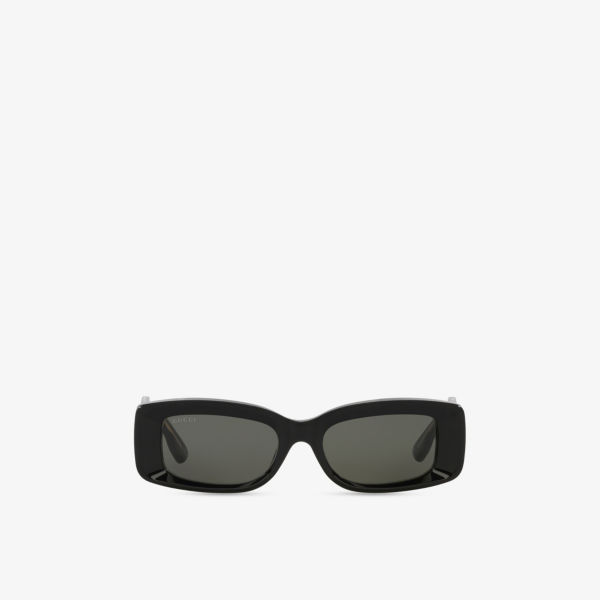 

GG1528S квадратные солнцезащитные очки с ацетатной оправой Gucci, черный