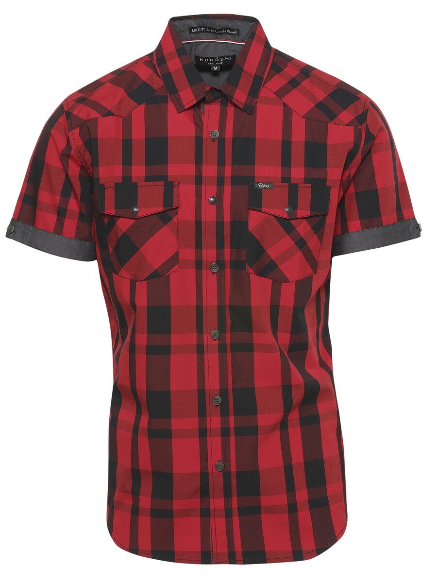 

Рубашка Slim Fit на пуговицах KOROSHI, цвет Blood red