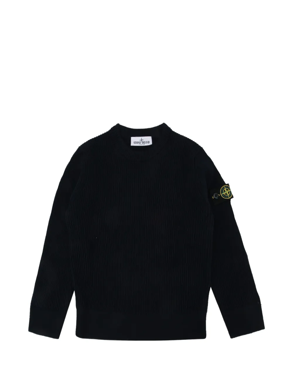 

Джемпер с круглым вырезом Stone Island Junior, черный