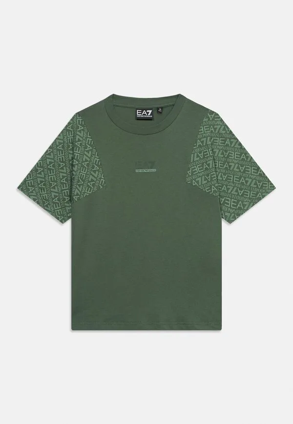 Футболка унисекс с принтом Ea7 Emporio Armani, Cilantro — фото 3