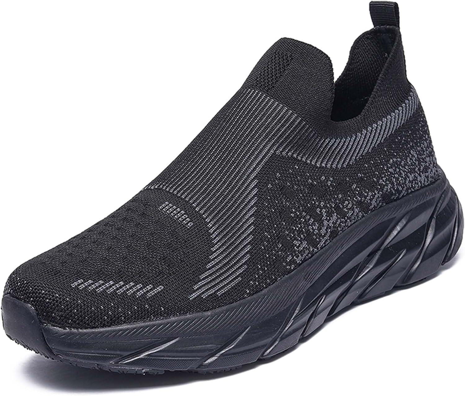 

Женские и мужские повседневные кроссовки для прогулок, дышащие вязаные сетчатые кеды, легкие беговые кроссовки, обувь для фитнеса в помещении, обувь для вождения, спортивная обувь для улицы, удобная, мягкая, противоскользящая Vtiao, черный