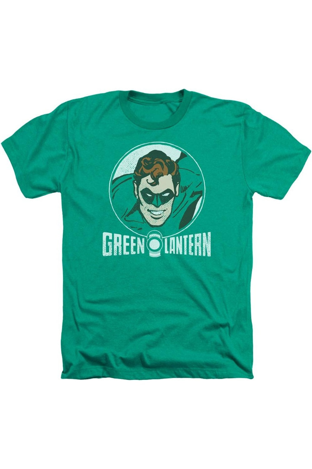

Футболка DC Comics Lantern Circle для взрослых Heather Gildan, цвет kelly green