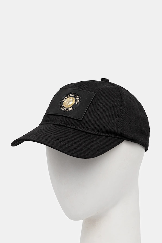 

Хлопковая кепка с козырьком Versace Jeans Couture, черный