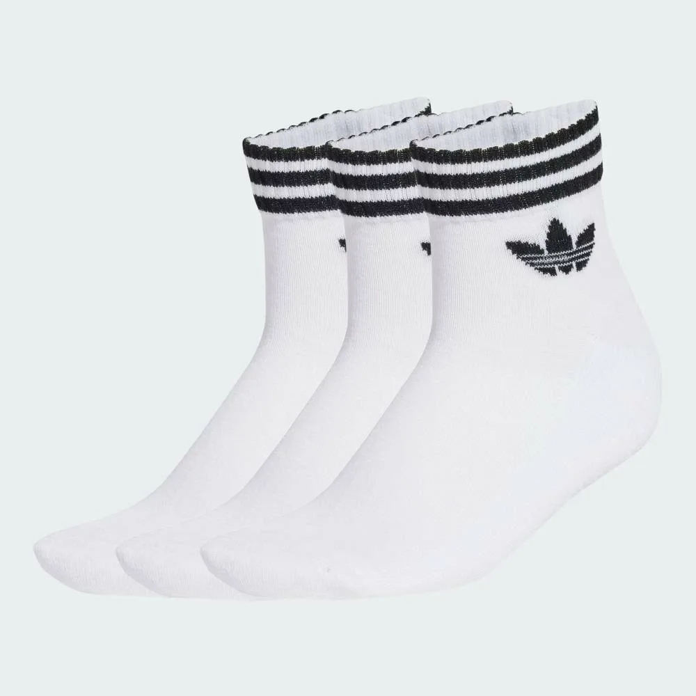 Носки Three Stripes до щиколотки, комплект из 3 пар Adidas, white — фото 2