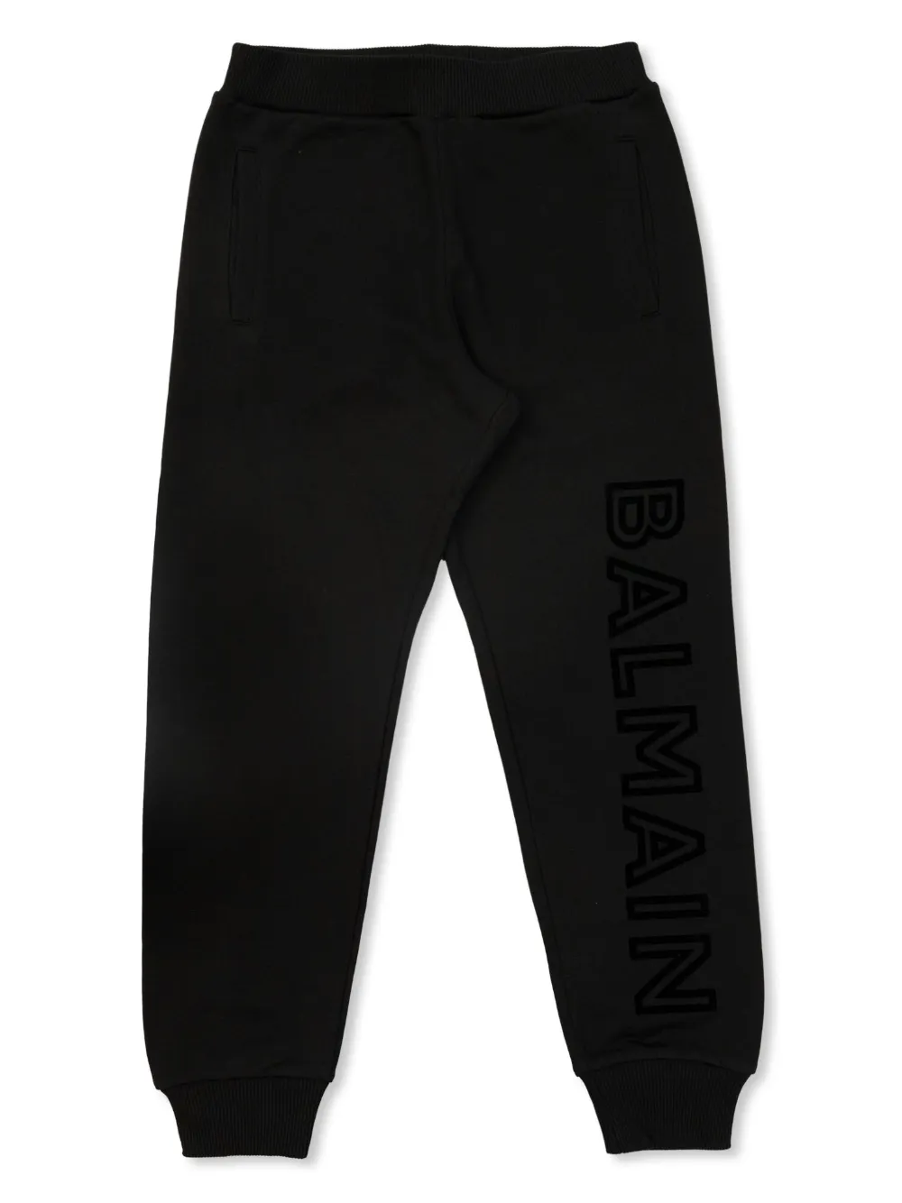 

Спортивные брюки с логотипом Balmain Kids, черный