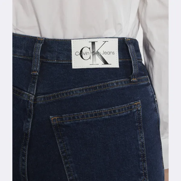 Узкие джинсы Mom Jeans Calvin Klein, синий — фото 4