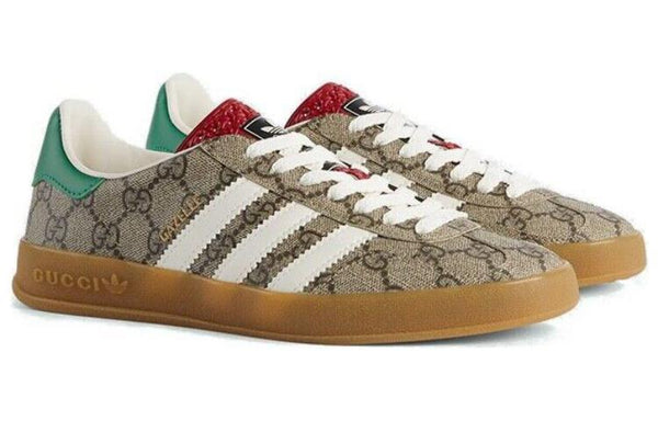 Кроссовки adidas x gazelle 'beige white' Gucci, бежевый — фото 3