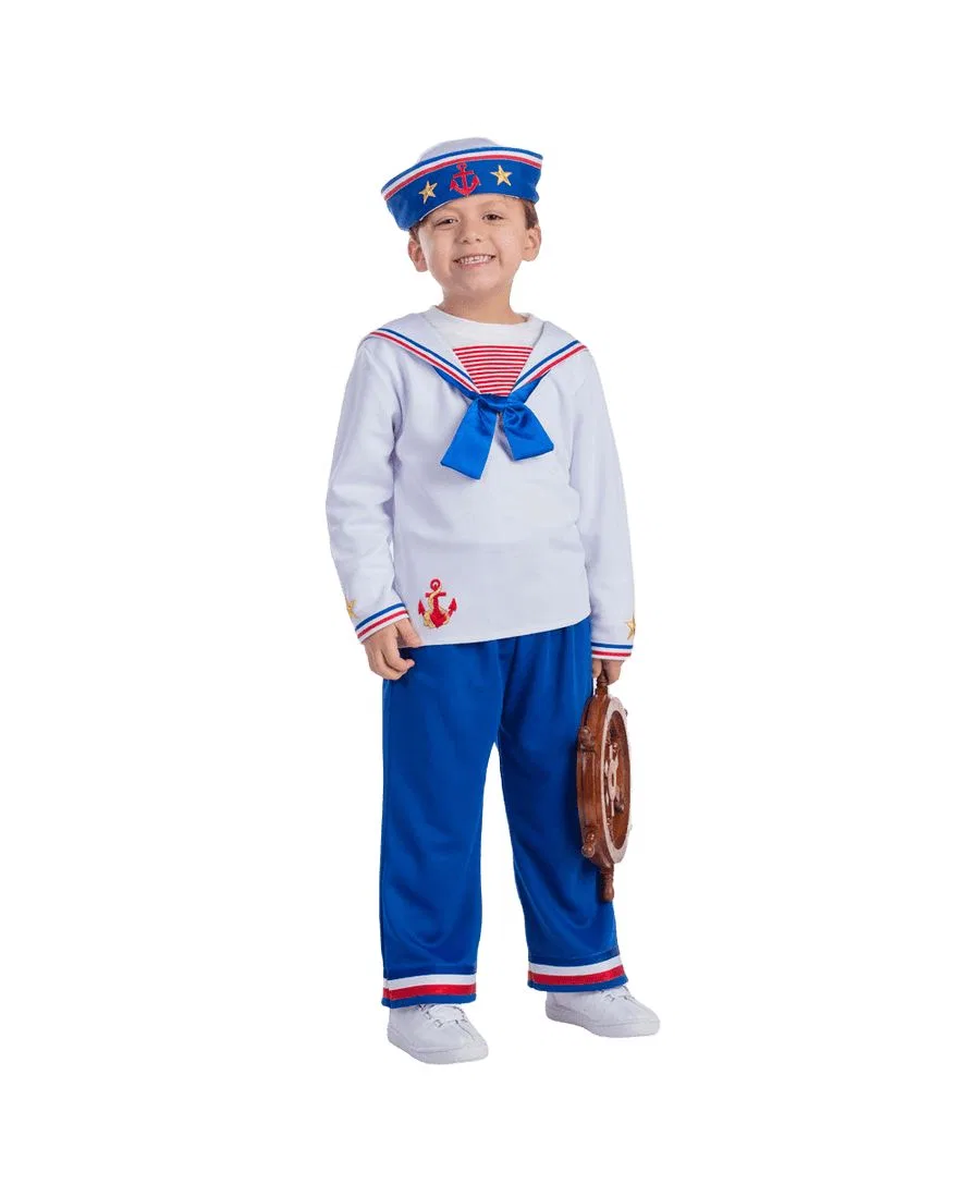 Костюм матроса для мальчиков (для малышей) Dress Up America, синий