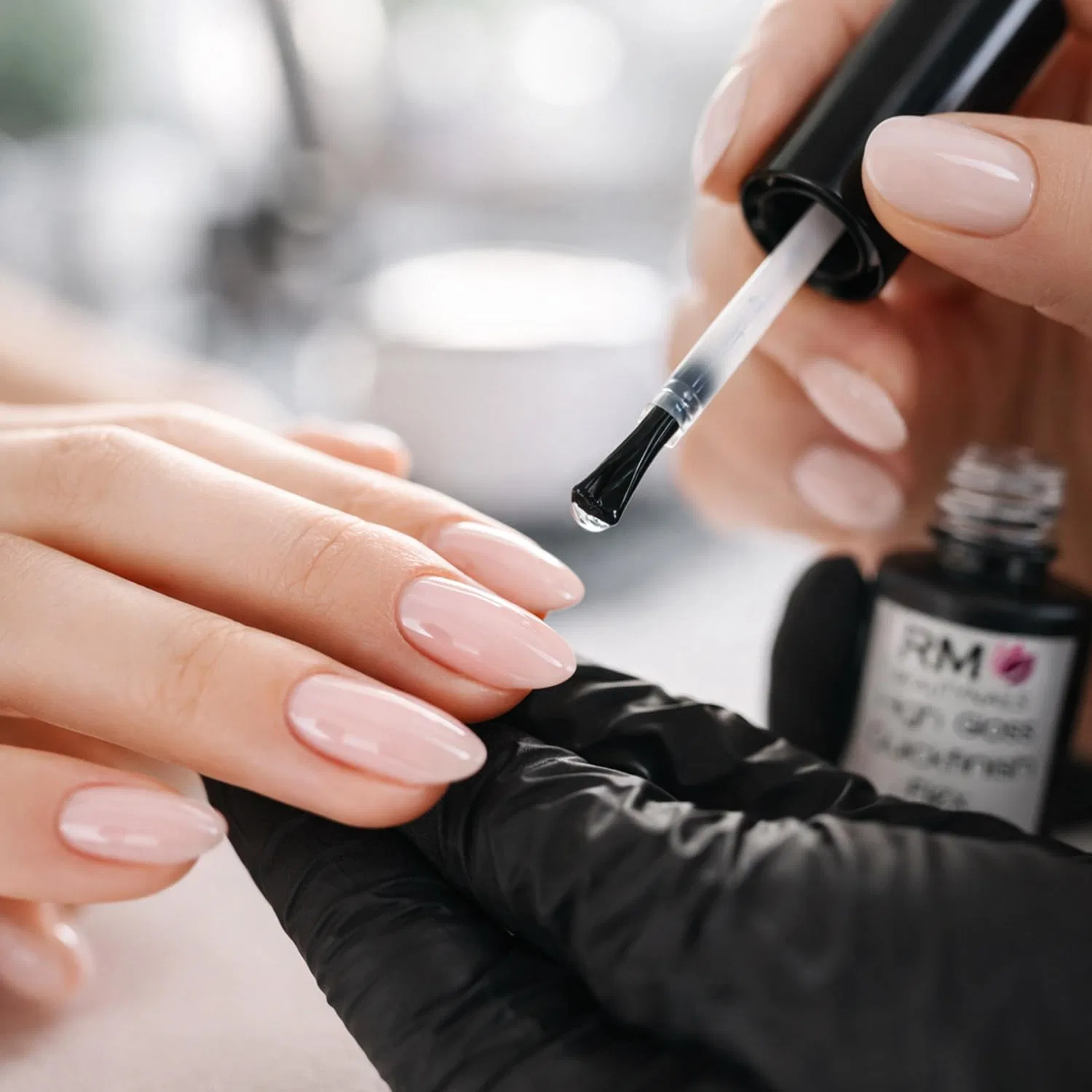 UV-гель RM Beautynails Quickfinish Top Coat без липкого слоя 15 мл Rm Beautynails — фото 4