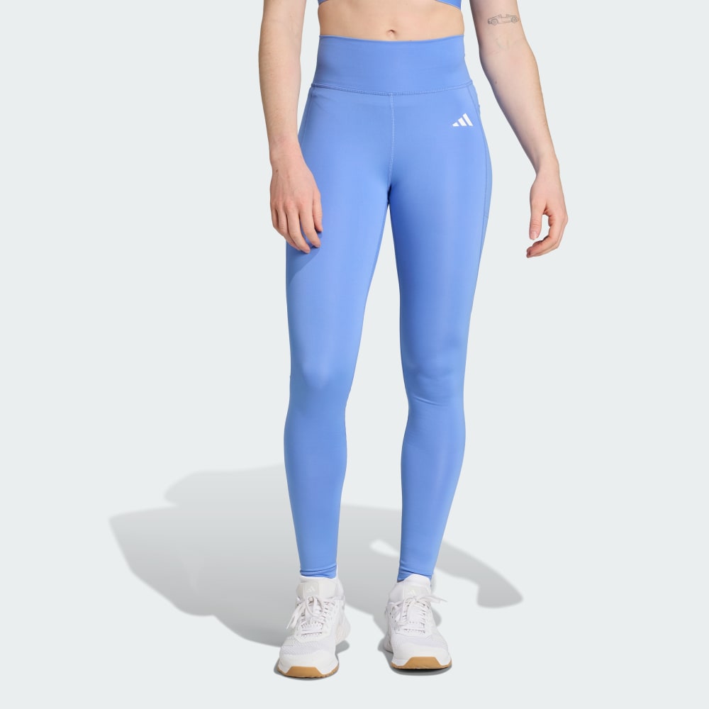

Леггинсы Adidas Optimé Essentials Stash Pocket Full-Length Leggings, цвет Blue Fusion