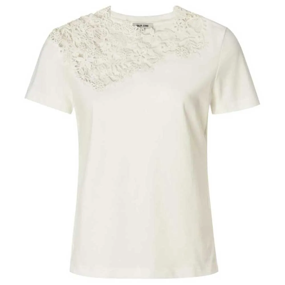 

Футболка Salsa Jeans Lace Detail, белый