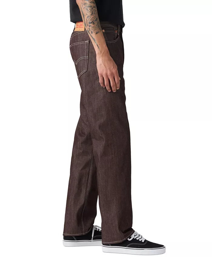Мужские джинсы 501 Original Shrink-to-Fit неэластичные Levi's, красный — фото 2