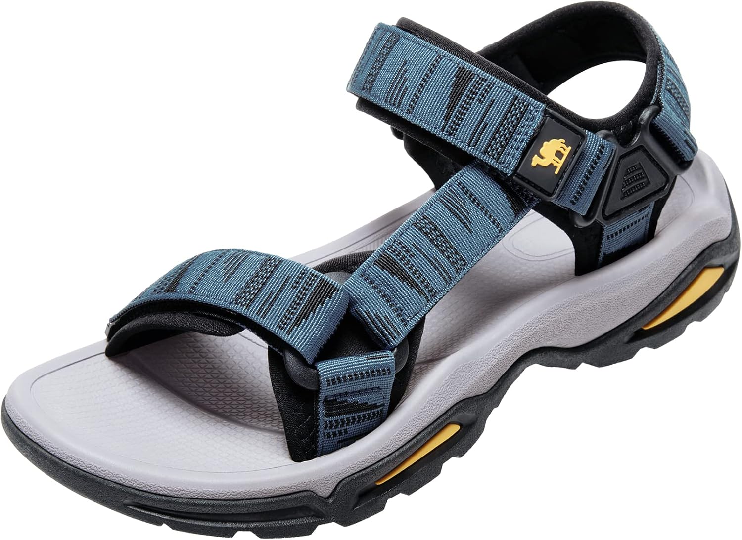 

Мужские водонепроницаемые треккинговые сандалии CAMEL CROWN с поддержкой свода стопы, открытым носком, для лета, активного отдыха на улице, на пляже и водных видов спорта, светло-голубой