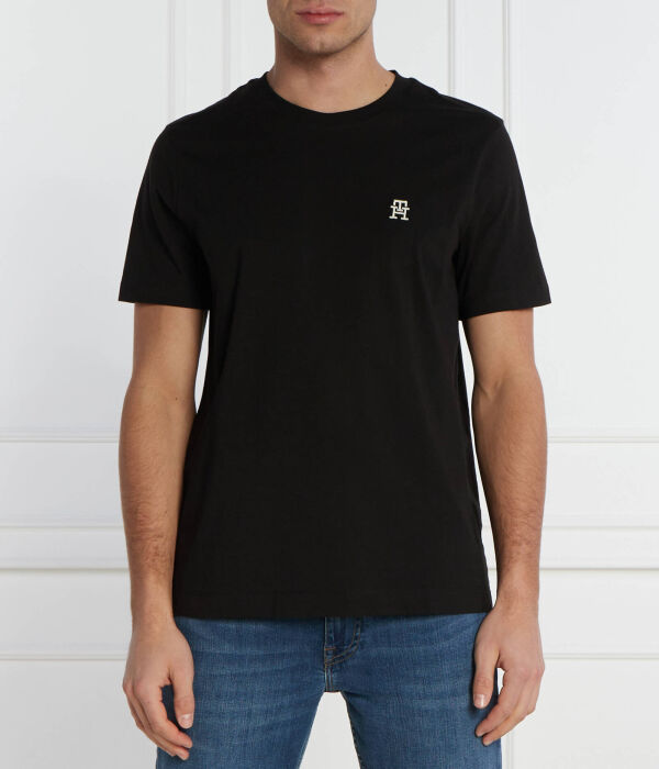 

Футболка с монограммой imd tee Regular Fit Tommy Hilfiger, черный