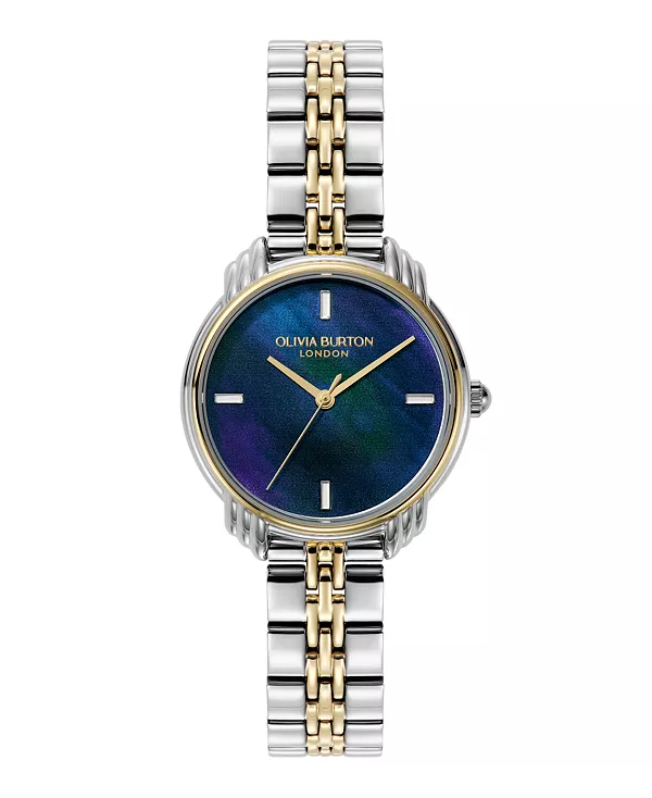 

Женские часы в стиле ар-деко 2.0 с двухцветным браслетом из нержавеющей стали, 30 мм Olivia Burton, two-tone