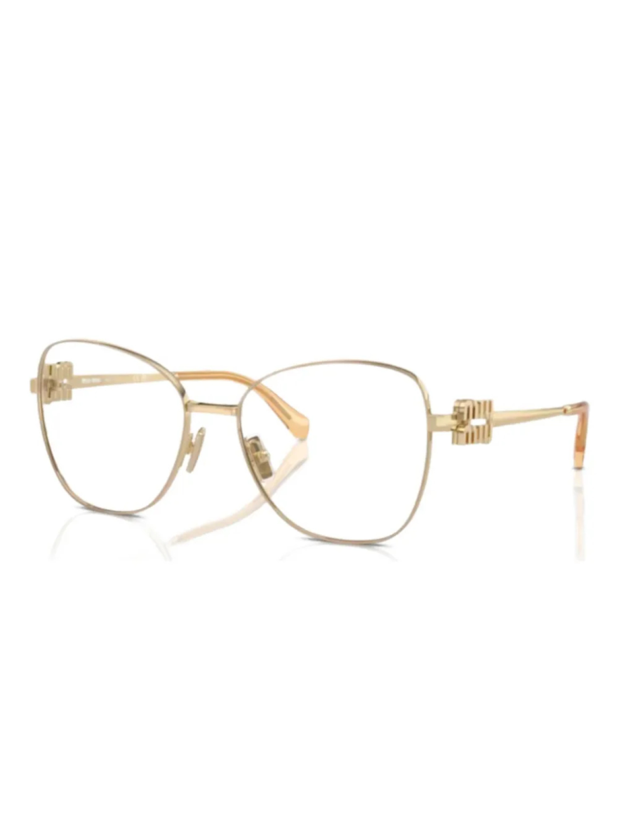 

Очки в оправе «кошачий глаз» Miu Miu Eyewear, золотой