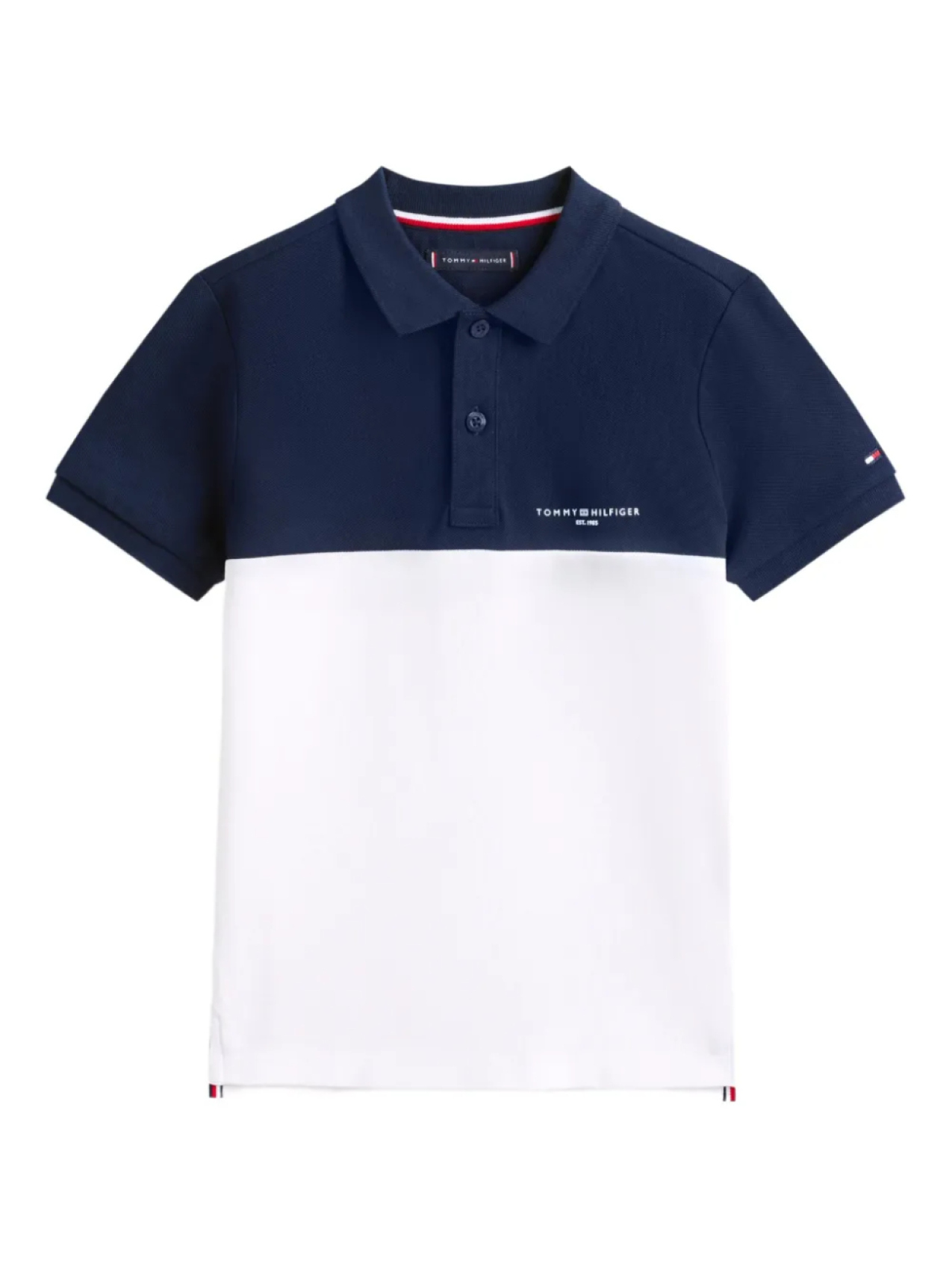 

Рубашка поло с короткими рукавами Tommy Hilfiger Junior, синий
