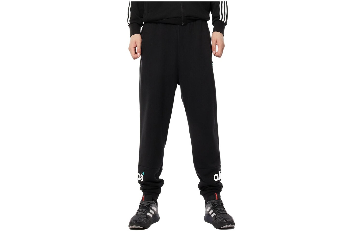 

Трикотажные спортивные штаны мужские черные Adidas Originals, черный
