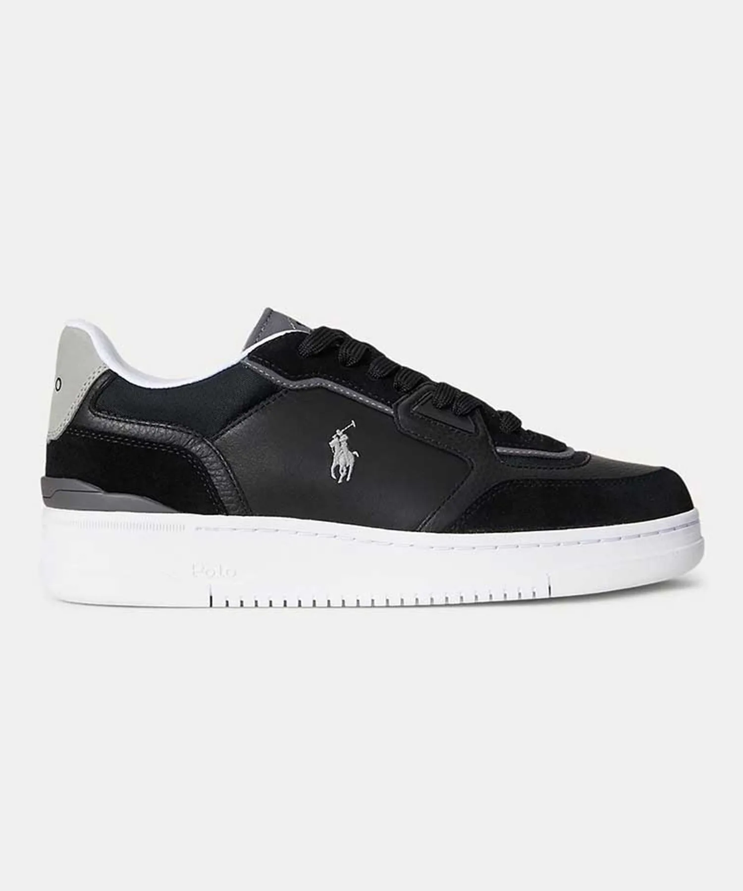 Мужские кроссовки POLO RALPH LAUREN OPEN MASTER PP замшевые чёрные