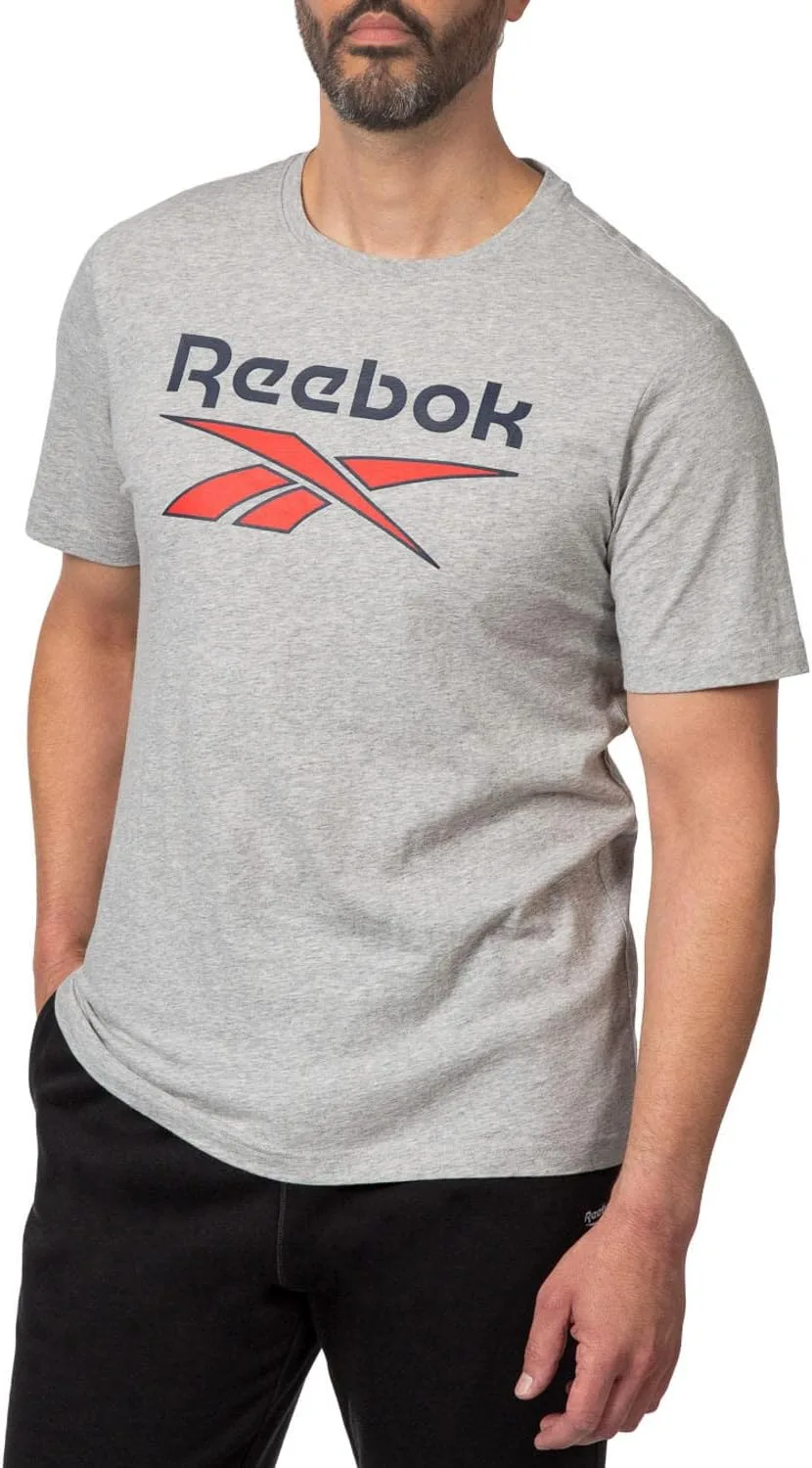 

Футболка Reebok мужская, Crewneck, 100% Cotton, Slim Fit