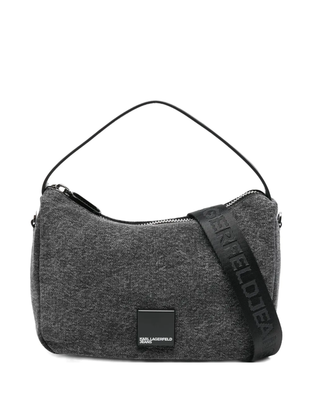

Сумка-тоут с логотипными ручками Karl Lagerfeld Jeans, серый