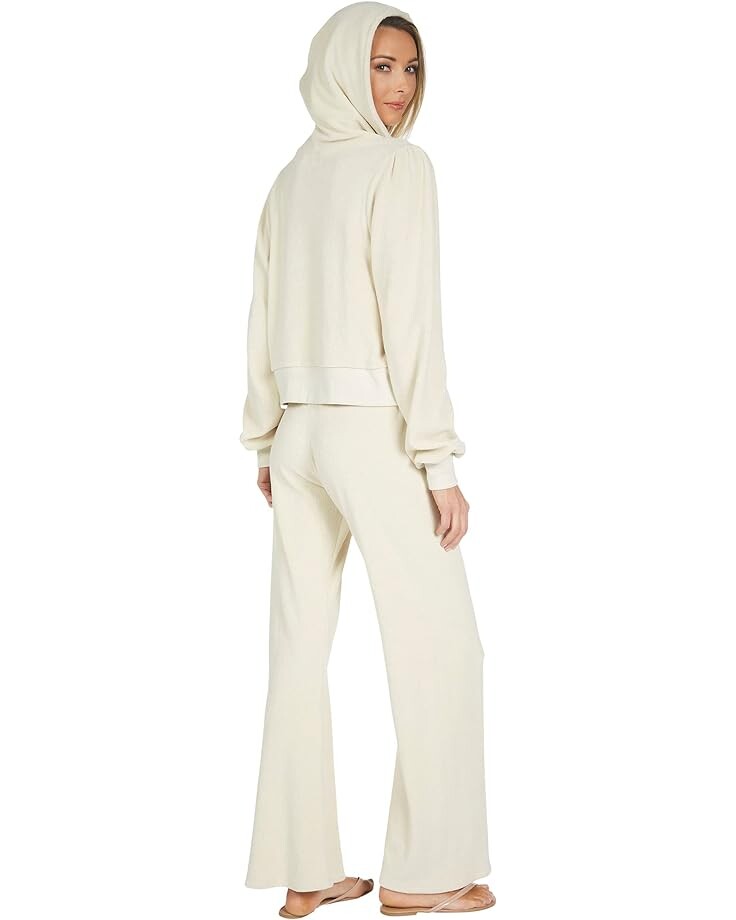 

Худи Michael Lauren Amari V-Neck French Terry Pullover Hoodie, слоновая кость