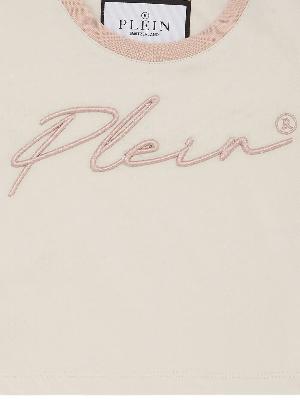 Футболка с вышитым логотипом Philipp Plein, нейтральный — фото 3