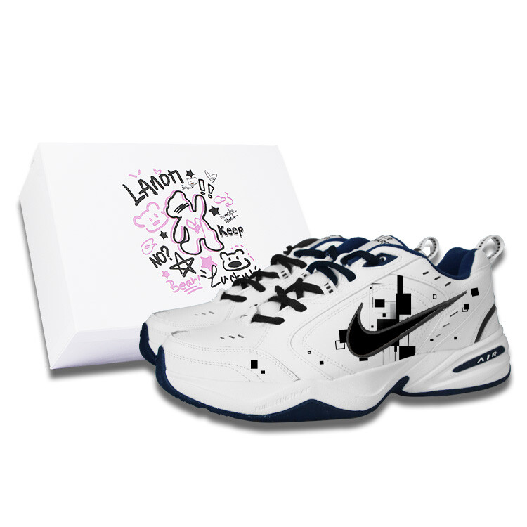 

Кроссовки Nike Air Monarch 4 Chunky Sneakers Unisex Low-Top Black, Черный, Кроссовки Nike Air Monarch 4 Chunky Sneakers Unisex Low-Top Black