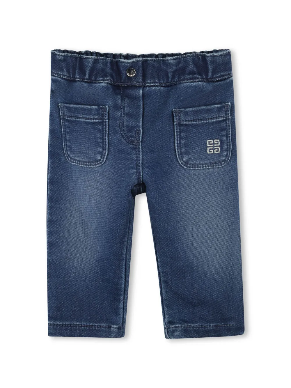 

Прямые джинсы с логотипом 4G Givenchy Kids, синий